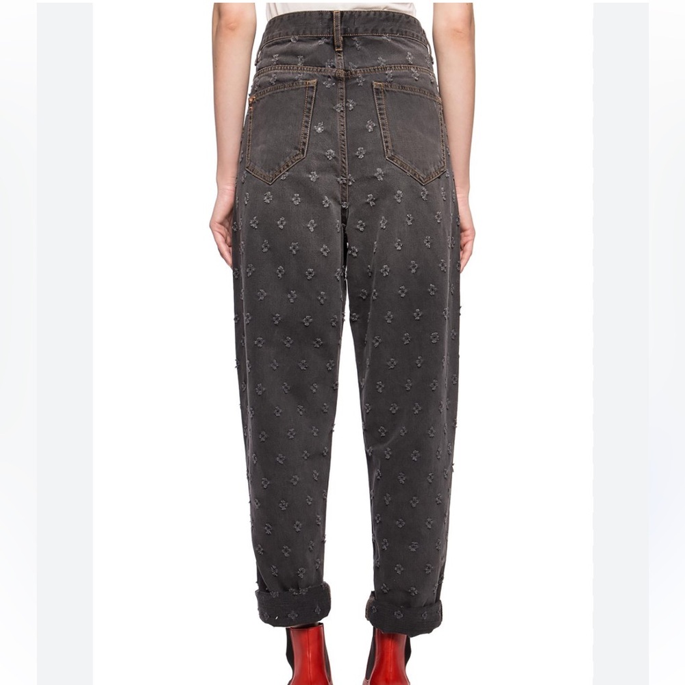 Isabel ÉTOILE Marant Stone Washed Cut Out Jeans Size 36